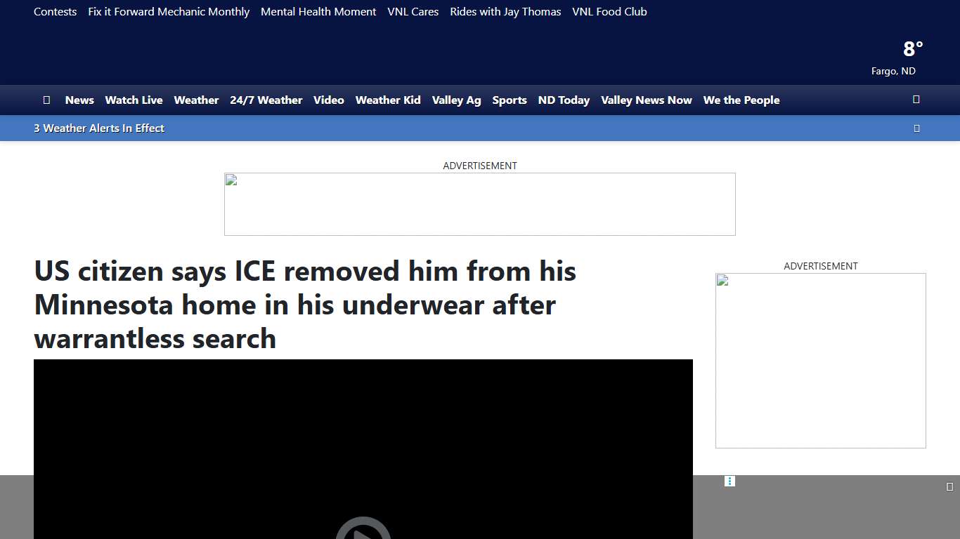 US citizen says ICE removed him from his Minnesota home in his underwear after warrantless search
